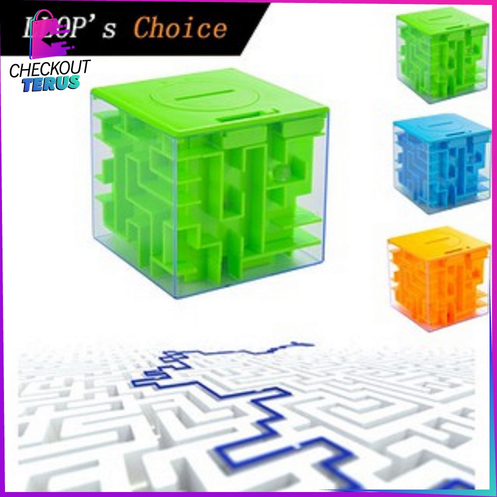 CT M274 Mainan Puzzle Labirin Transparan 3D Mainan Jadul Edukasi Motorik Anak Mainan Edukatif Anak Maze Puzzle Ball