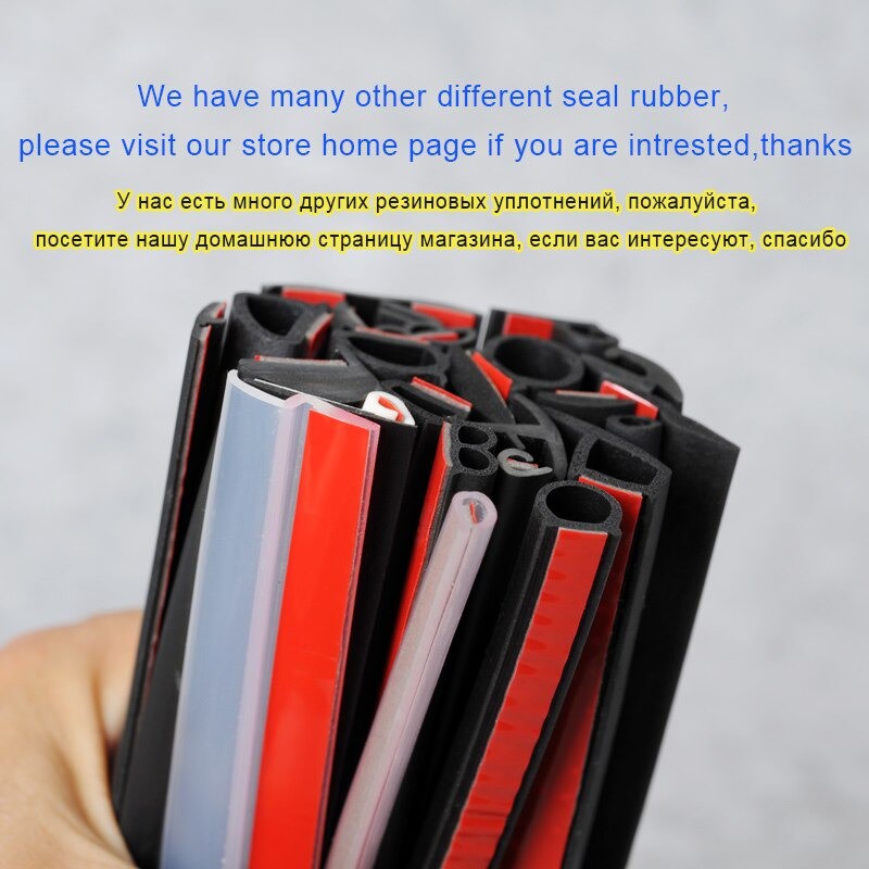 Rubber Strip Door Seal Epdm Pintu Mobil D Type Car 2M - SD-2080 - Black