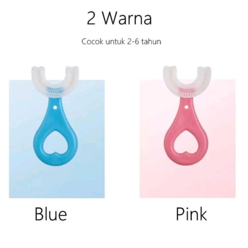 Sikat Gigi Silikon Anak Bentuk U
