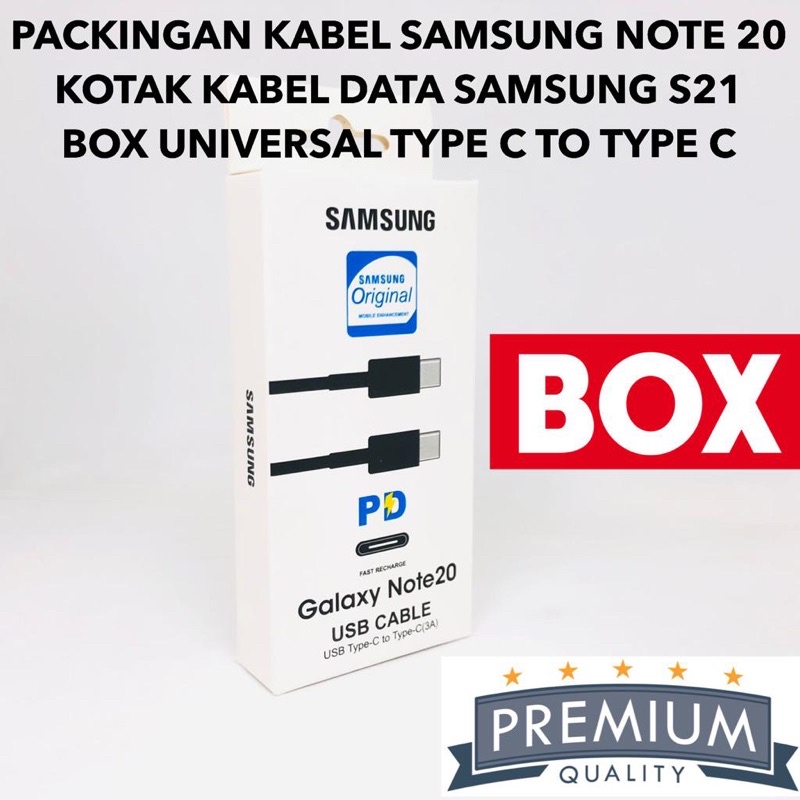 PACKINGAN KOTAK KABEL OFI SAMSUNG NOTE 20 SAMSUNG S21 BOX UNIVERSAL TYPE C