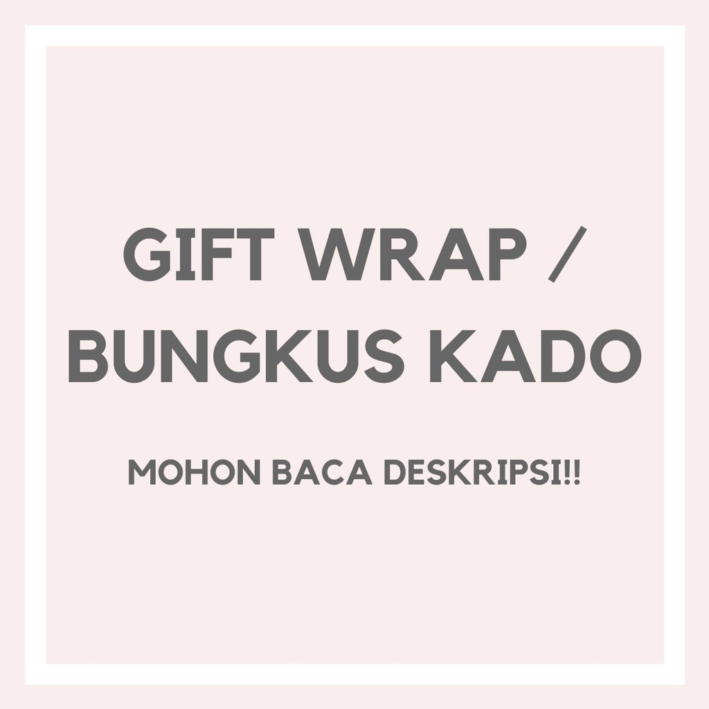 (Wajib baca deskripsi) Gift Wrap Bungkus Kertas Kado Ekstra Giftwrap