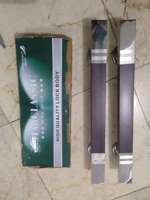 Handle Pintu Rumah 33 Cm Tarikan Pintu Mahoni Gagang Pintu Maron Kunci Pintu Kotak Dof Kombinasi Gp