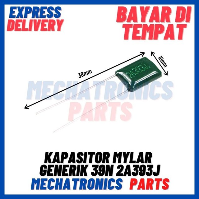 [PAS-9279] KAPASITOR MYLAR GENERIK 39N 2A393J