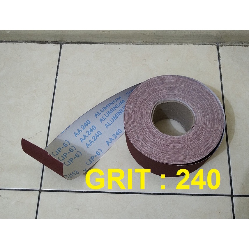 Amplas Roll Meteran - Belt Sander Grit 240 Panjang 1 Meter