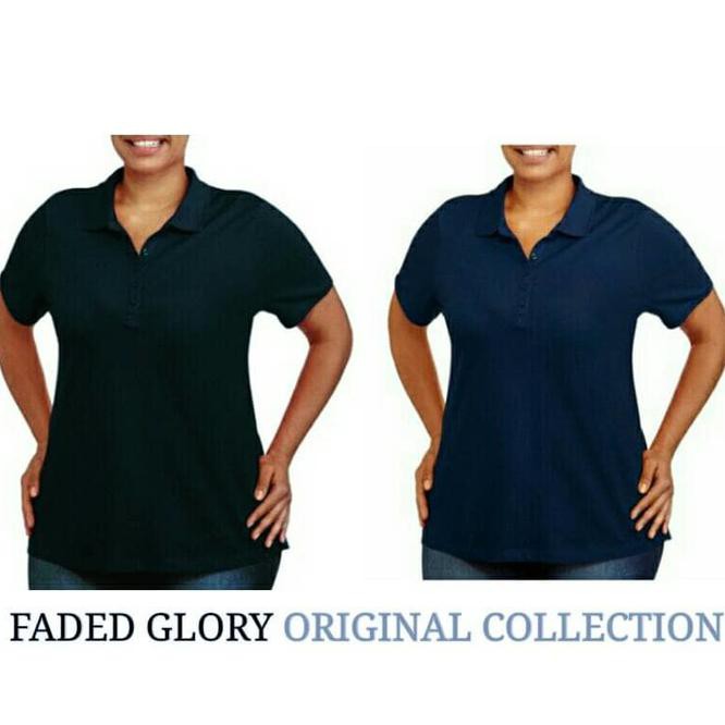 faded glory polo shirts womens