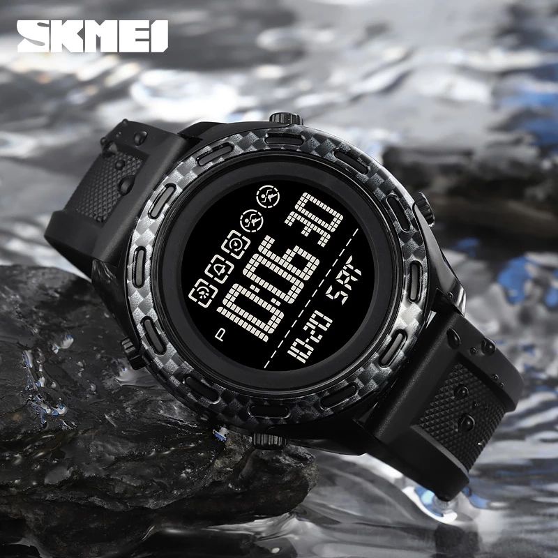 SKMEI 1872 Jam Tangan Pria Digital Chronograph Sport Watch Anti Air Tali Rubber WATCHKITE WKOS