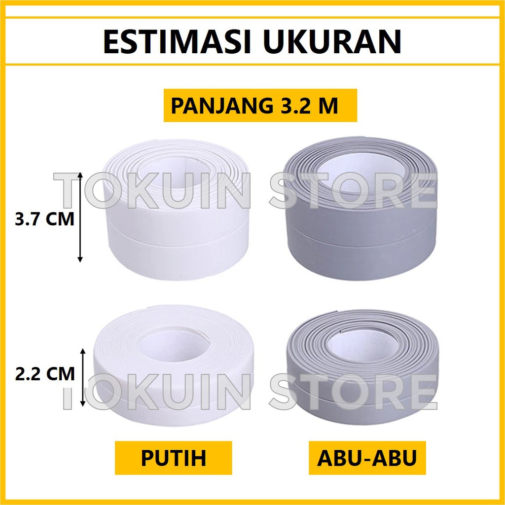 Seal Tape Protection Penutup Celah Siku Wastafel Karet Pengaman Pintu