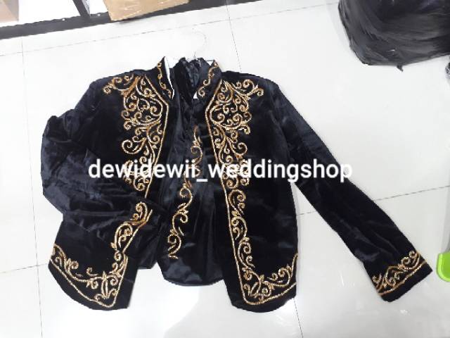 Beskap Pengantin Bludru Payet (Bonus Selop)