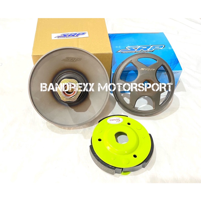 Paket Kampas Ganda SRP+Mangkok Ganda SRP+Secondary Sliding Sheave SRP For Nmax - All New Nmax