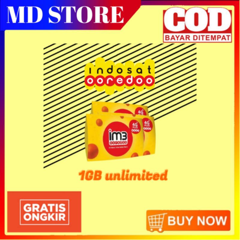 Kartu Perdana IM3 Unlimited 1GB Freedom
