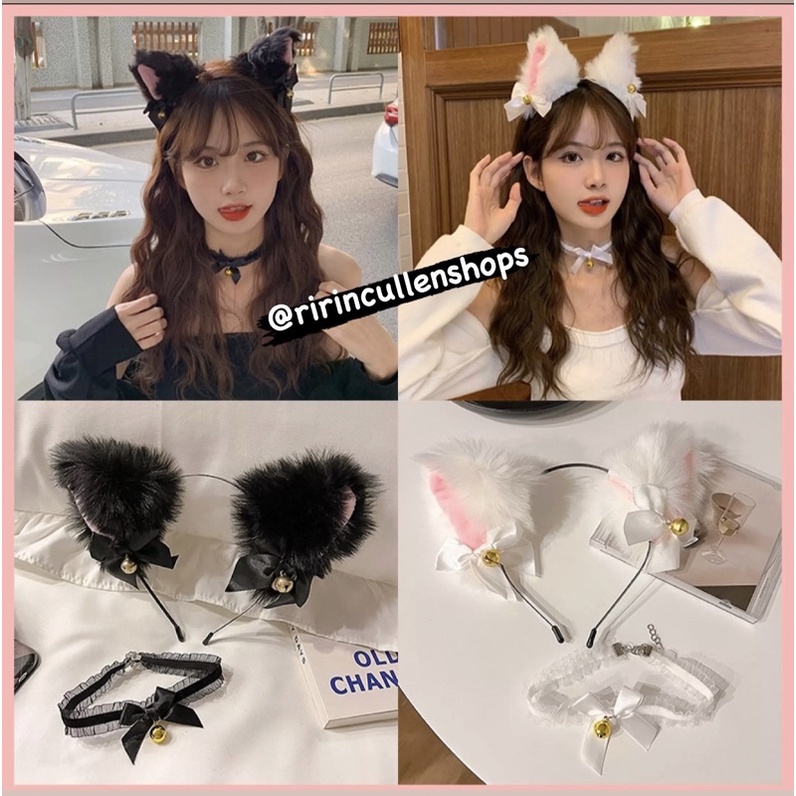 RCS✅ - Bando kuping kucing bando untuk costum cosplay