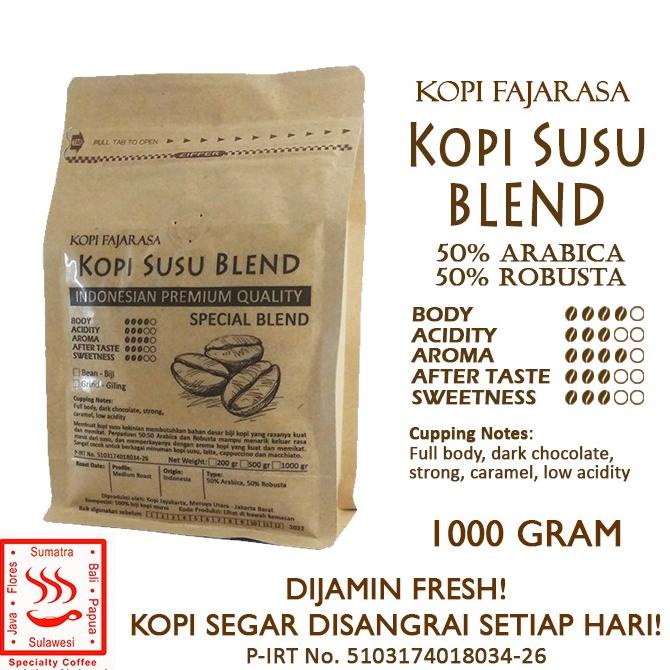 

Kopi Fajarasa Kopi Susu Blend Biji Kopi Espresso Blend 1 kg -Diskon Besar