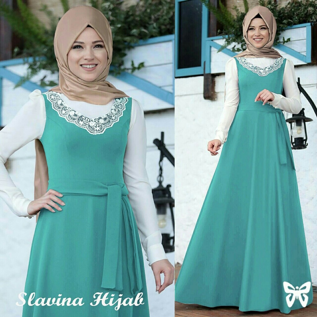 DeltaRA Slavina Tosca Fashion Muslim Setelan Busana Muslim Overall Muslim