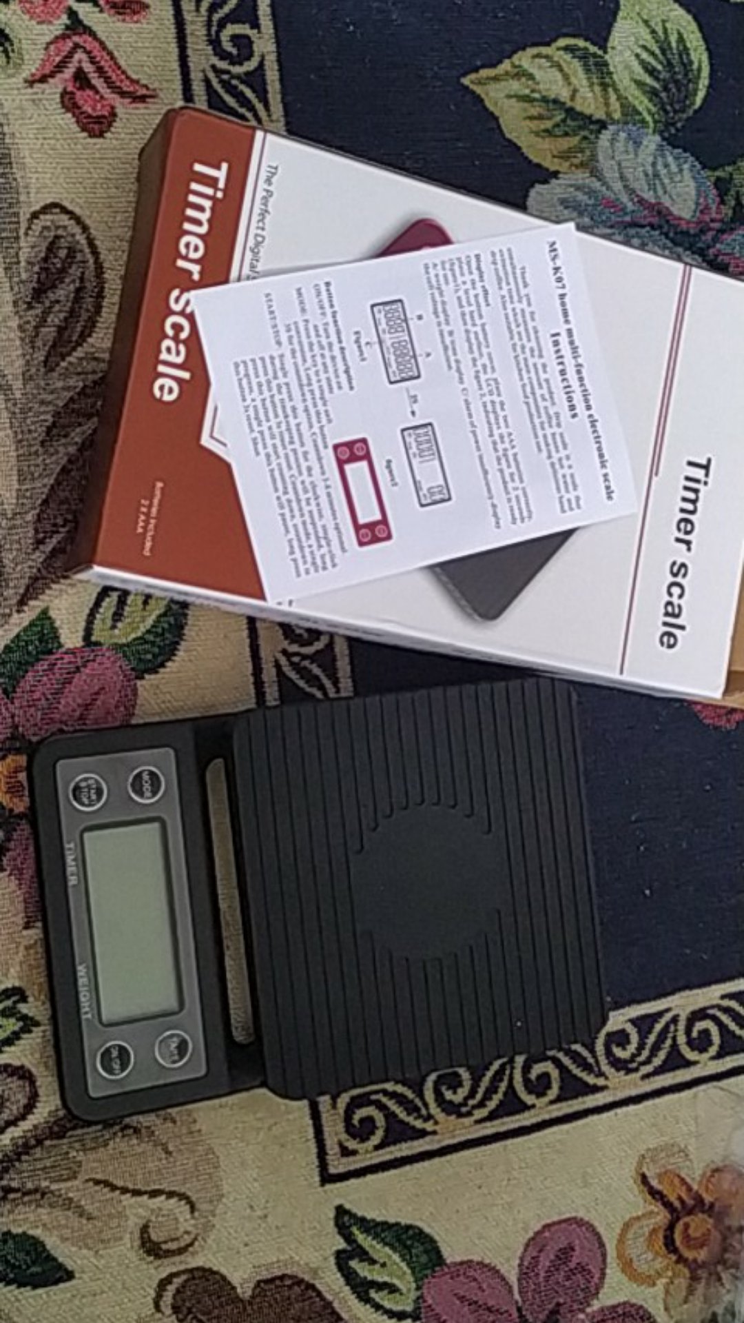 Timbangan Kopi 3 Kg Digital Hitam - Timer Scale 3kg Akurasi 0.1g