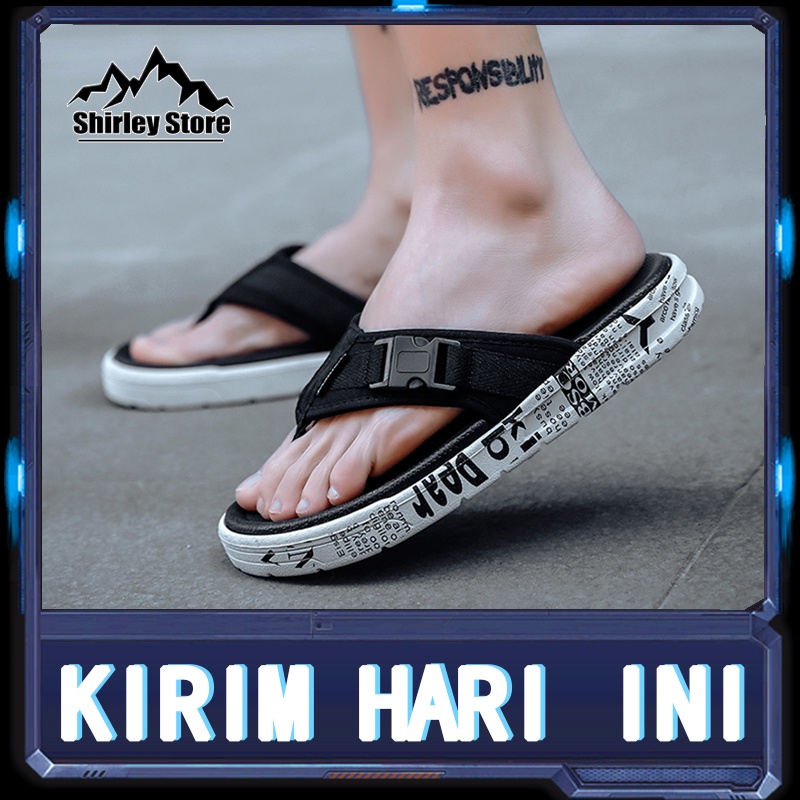 （ Kirim Hari ini + COD )  Sandal Karet Anak Laki-Laki Modern Sandal Kasual Luar Ruangan Pria Sandal Pria Wanita Sandal Jepit Jelly Pria Terbaru Sandal Pria Sandal Fashion Pria Dewasa Sendal Pria 100%Import Fashion Sport High Quality