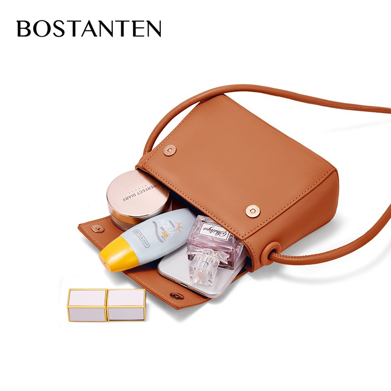 Bostanten Tas Selempang Wanita Fashion Tas Messenger PU Kulit