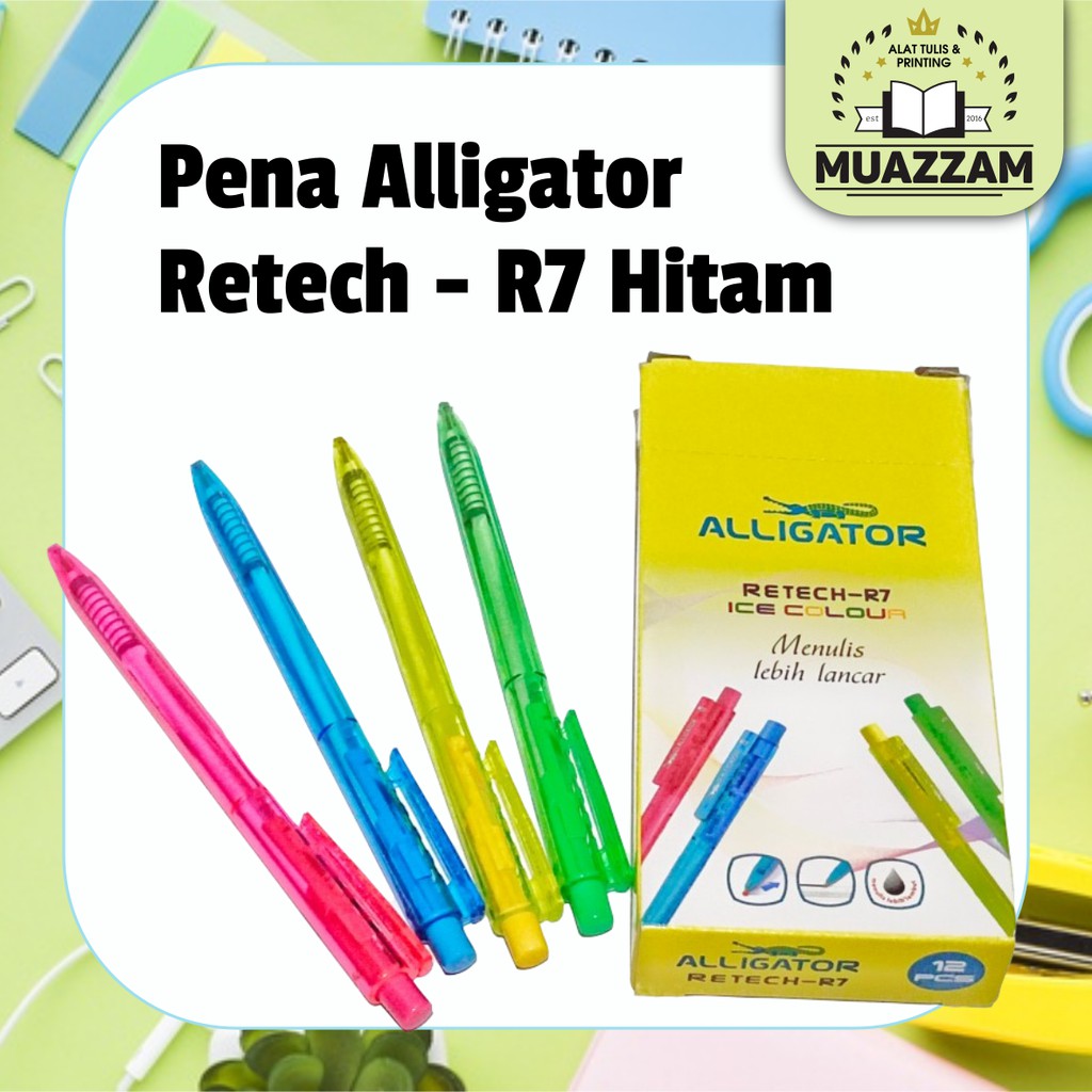 

Pulpen Ballpoint Pen Alligator R7 Retech Black Ink