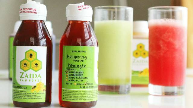 Madu Hutan Zaida 130ml ( Zaida Raw Honey) Madu Hutan Liar Asli Murni Ukuran Kecil