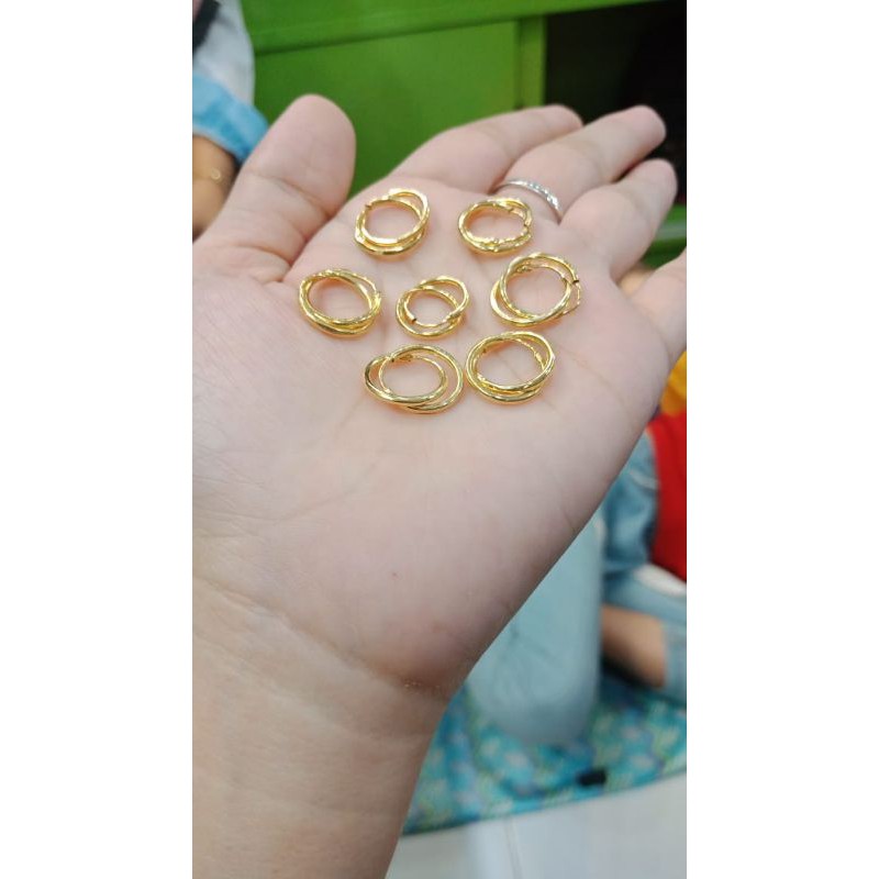 ANTING ANAK GOLD PERAK ASLI 925
