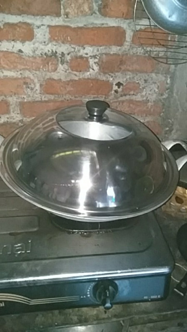 Tutup Panci Wajan Penutup Kuali Pentol Knop Handle Penggorengan Wok Pan Stainless Steel Anti Panas