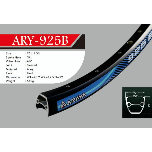 Velg 26 MTB lubang 32 / Peleng MTB araya
