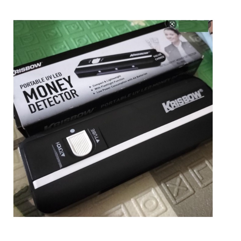 Krisbow Portable UV Money Detector Alat Detektor Uang Kertas