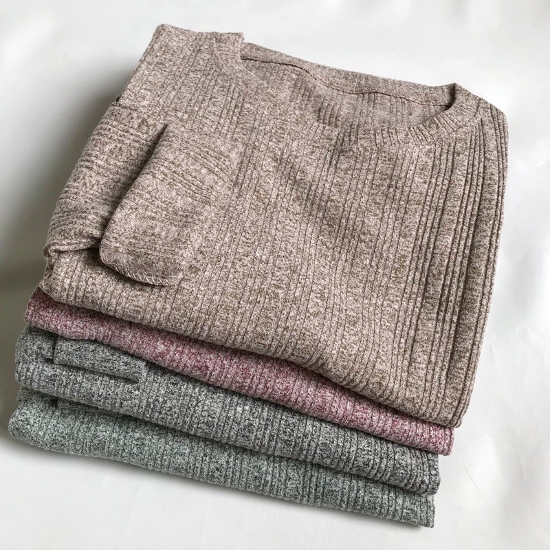 Kally RIB  - Longsleeve Rib Basic Sweater Premium Baju Lengan Panjang Wanita-3