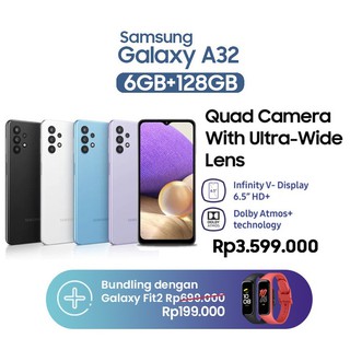 Samsung Galaxy A32 6GB 128GB BUNDLING FIT2 Garansi SEIN 1 Tahun