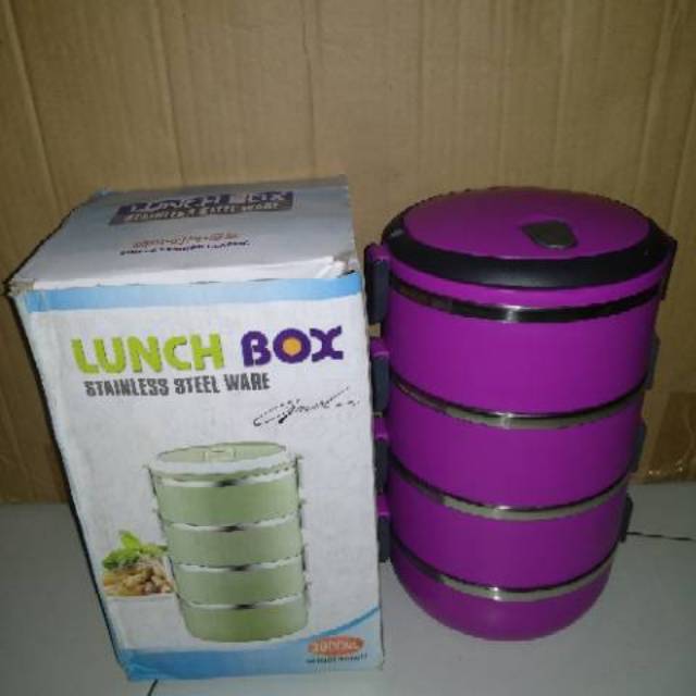 Lunch Box Susun 4/ Rantang 4 Susun Stainless