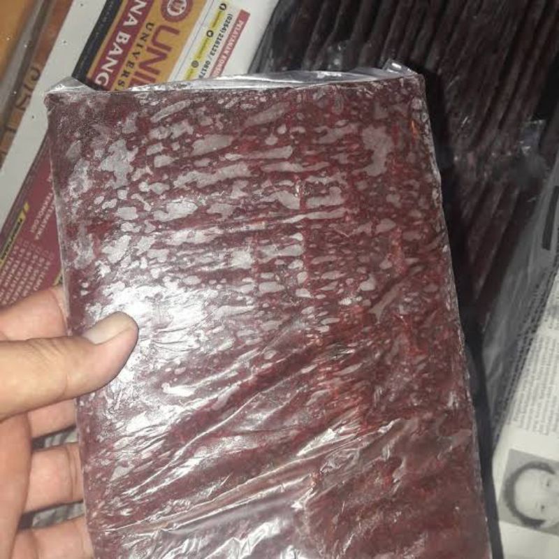 cacing darah beku / cacing beku pakan ikan 1kg