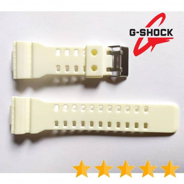 Strap Tali Casio G-shock Casio G shock Putih Tulang Premium .