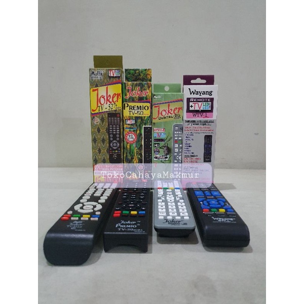 Remot Remote TV Multi/Premio Joker,Wayang,Digital,Samsung,LG,Sharp