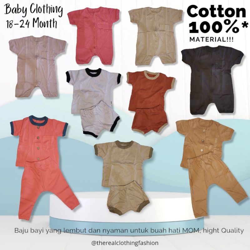 READY Baju Piyama Bayi 18 24 Bulan Premium Full Cotton/ Baju Tidur Bayi Katun 18 24 Bulan