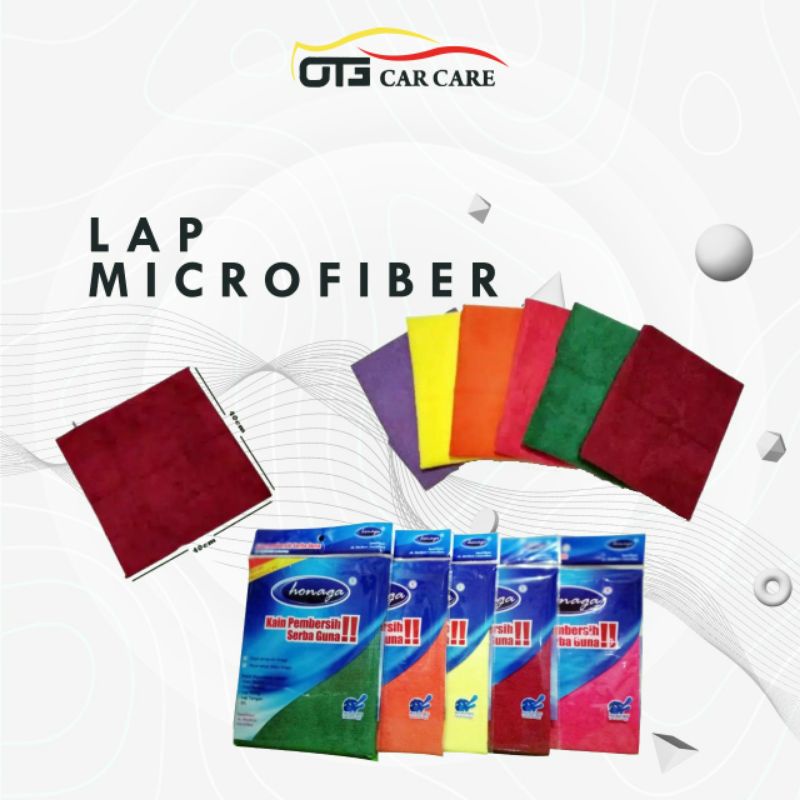 Lap Microfiber Honaga ukuran 40x40 (GROSIR LEBIH MURAH)