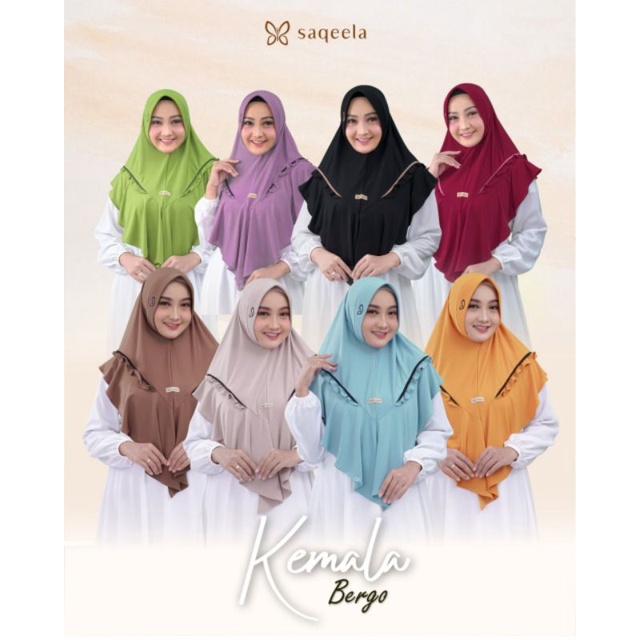 Bergo Kemala  Saqeela Hijab
