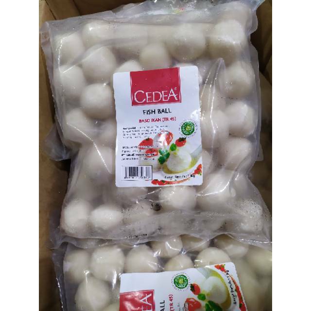 

Cedea Baso Ikan isi 45pcs TR-45 1KG Fish Ball frozen Food Makanan beku