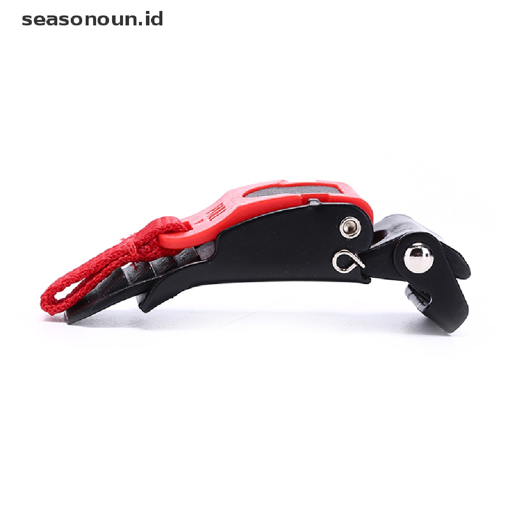 (seasonoun) 1pc Gesper Strap Helm Quick Release Warna Hitam / Merah