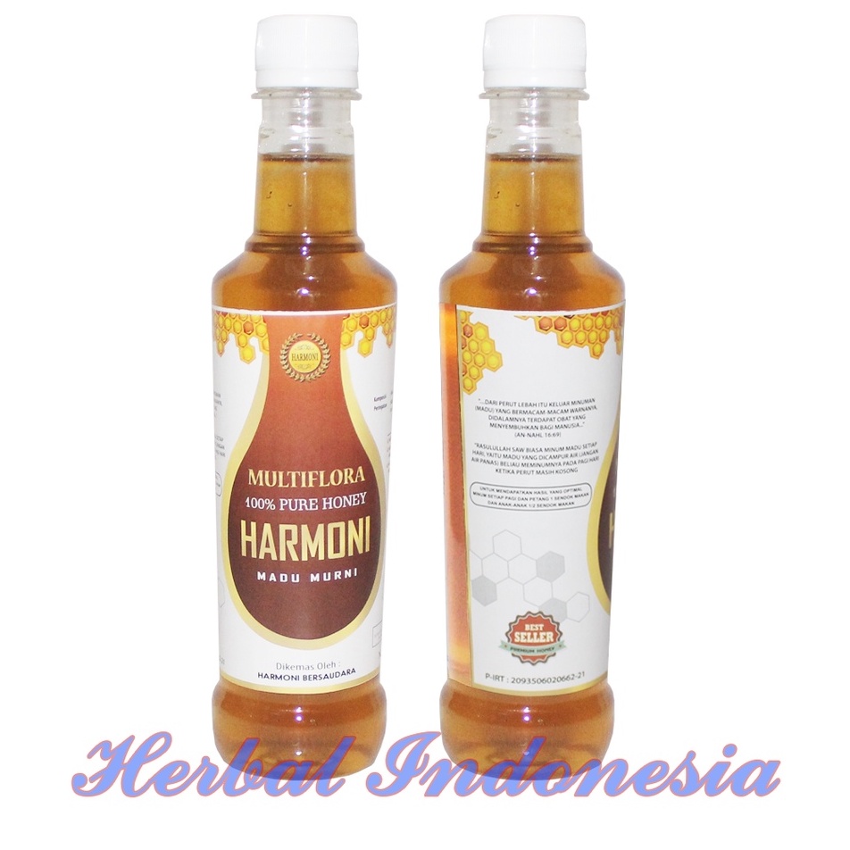 Madu Murni Multiflora 500 gr | Madu Murni Asli Original Pure Honey Harmoni