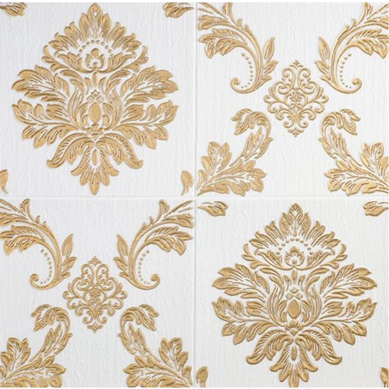 Wallpaper 3D Premium Alumunium Foil 70x70cm-Putih