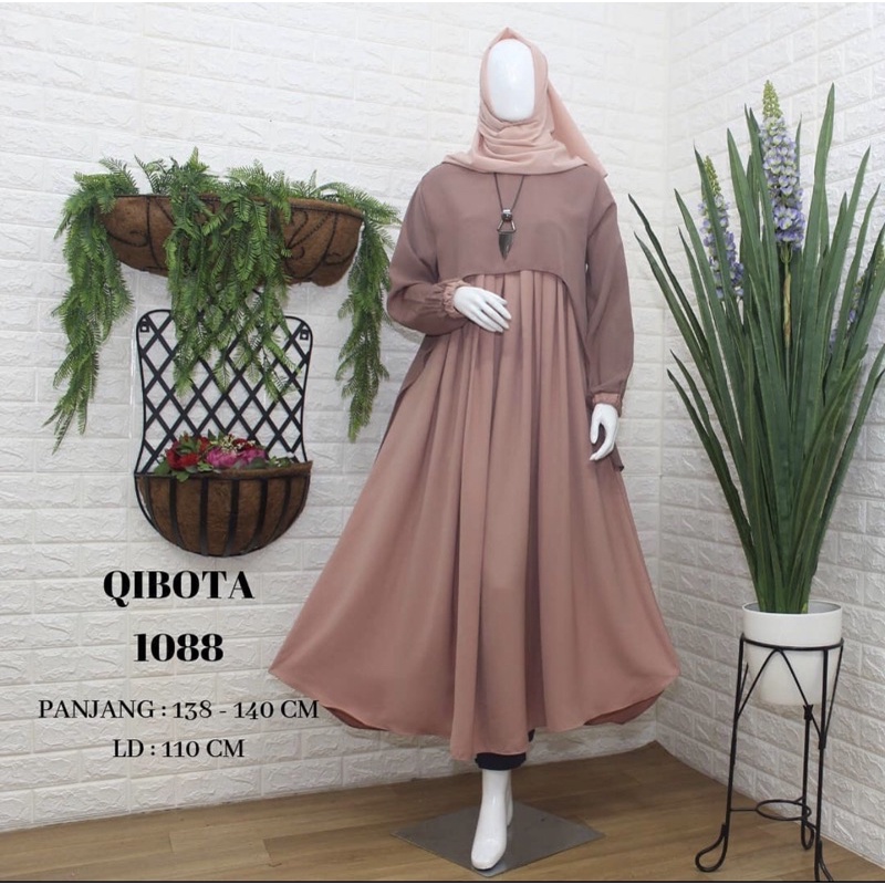 Preloved Dress Dusty Pink bukan Wearing Klamby IED SERIES GAMIS LEBARAN