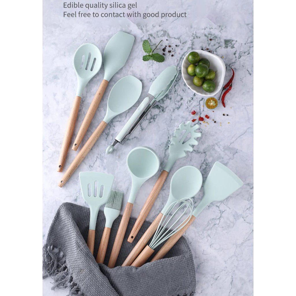 KA 02 Spatula Masak Full Set 12in1 warna Colourful