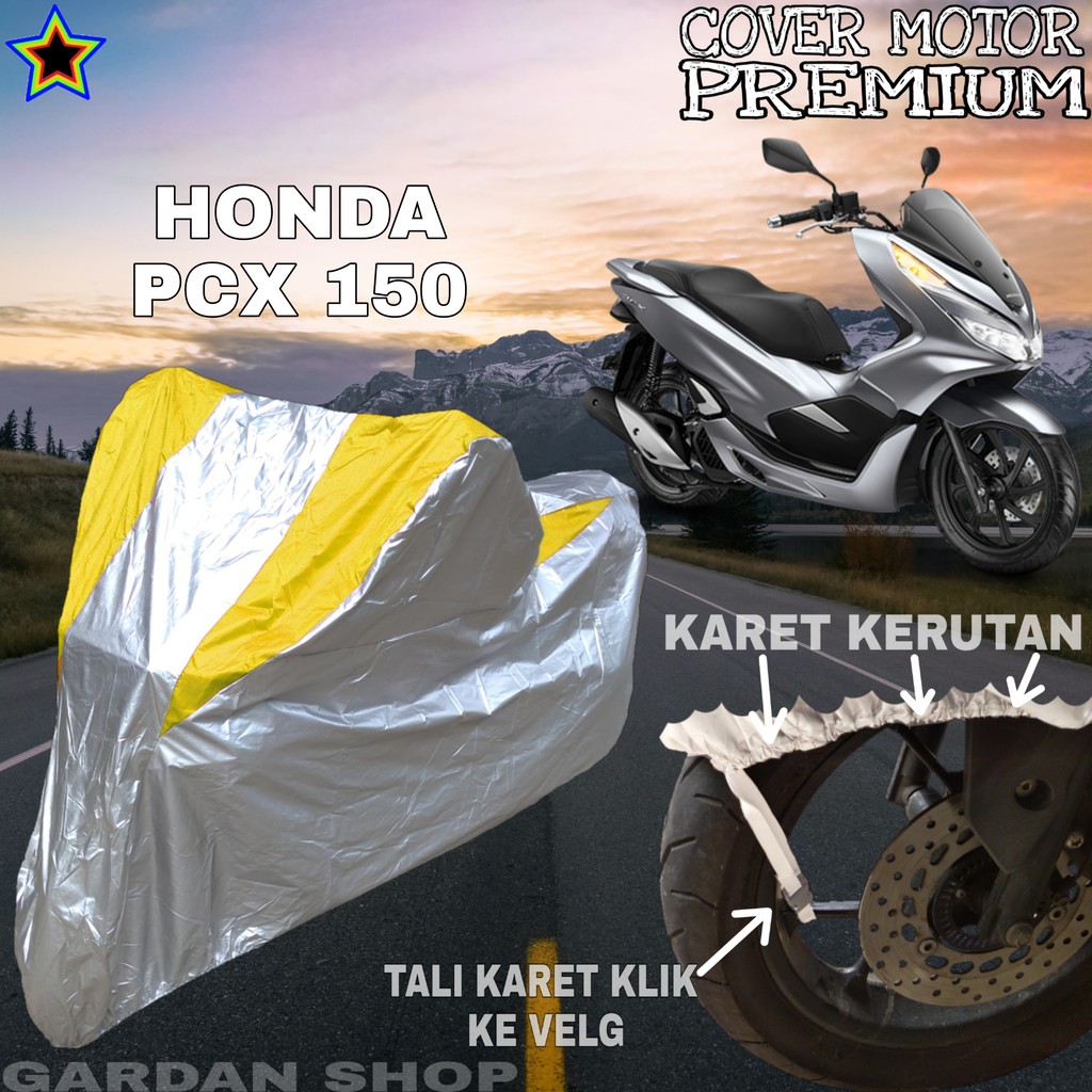 Sarung Motor HONDA PCX 150 Silver KUNING Body Cover Honda PREMIUM