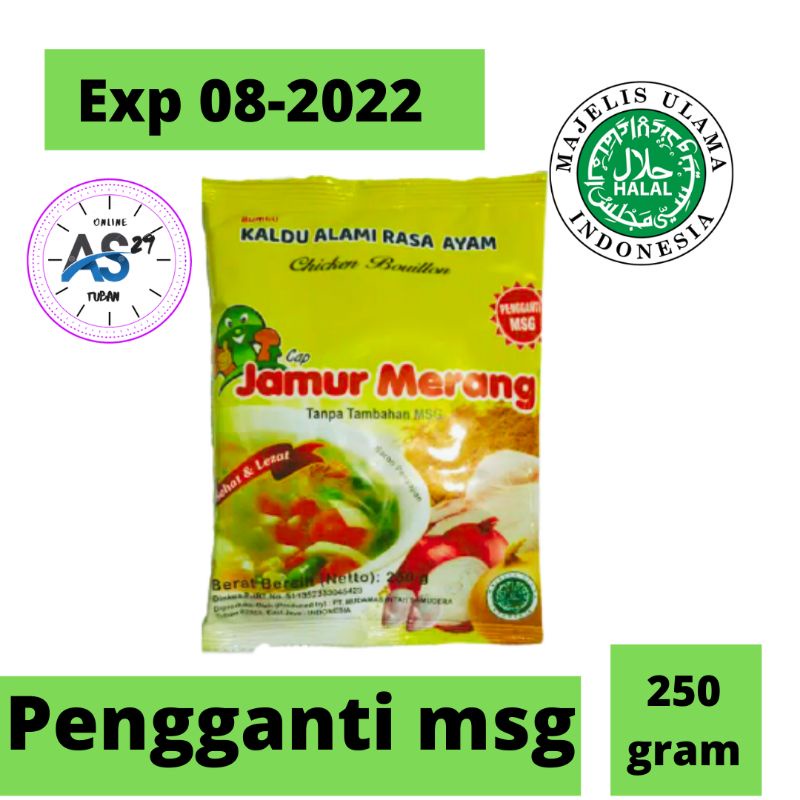 

kaldu jamur merang bumbu masak non msg 250 gram