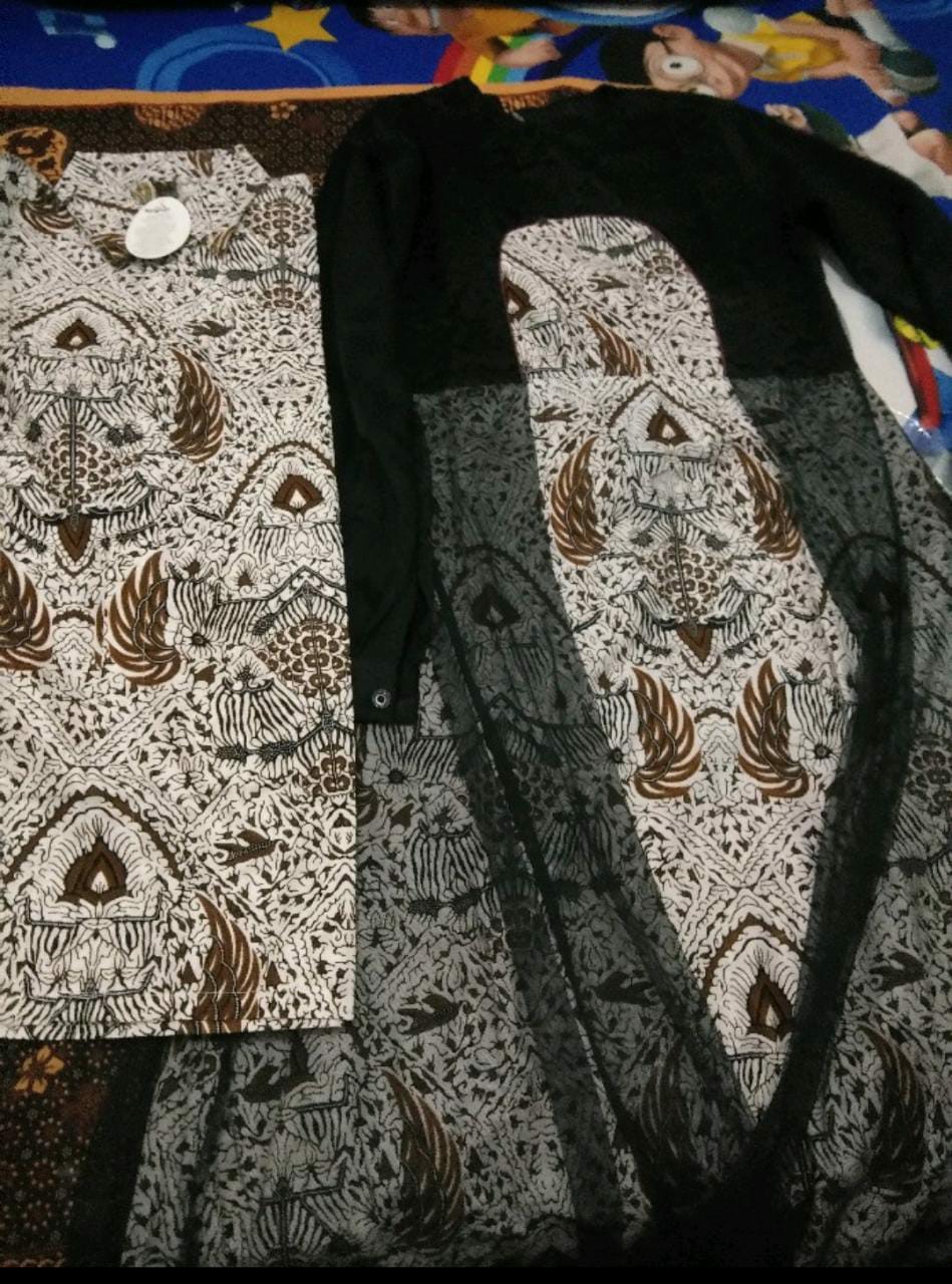 Couple Tunik Batik Motif  Sakura Pink