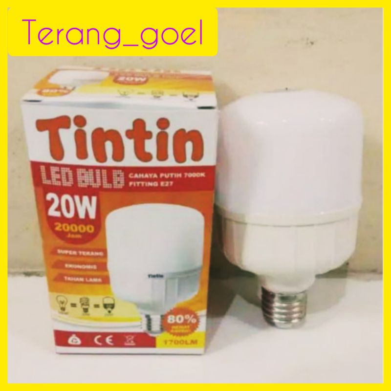 TINTIN LAMPU LED KAPSUL MURAH 20 WATT