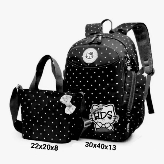 Fashion backpack kanvas 2in1 hellokitty