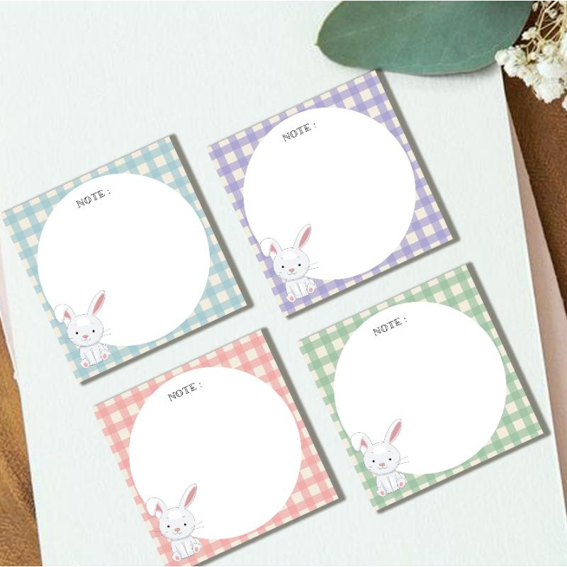 

Calla Land [24 Sheet] MEMO PAPER AESTHETIC LUCU MOTIF KELINCI