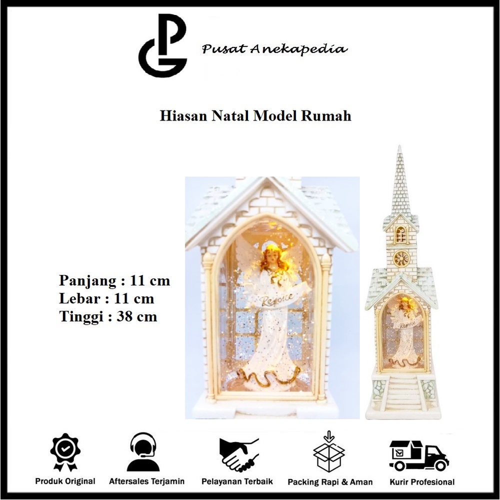 Hiasan Natal - Lampu Natal - Accesoris Natal Model Rumah