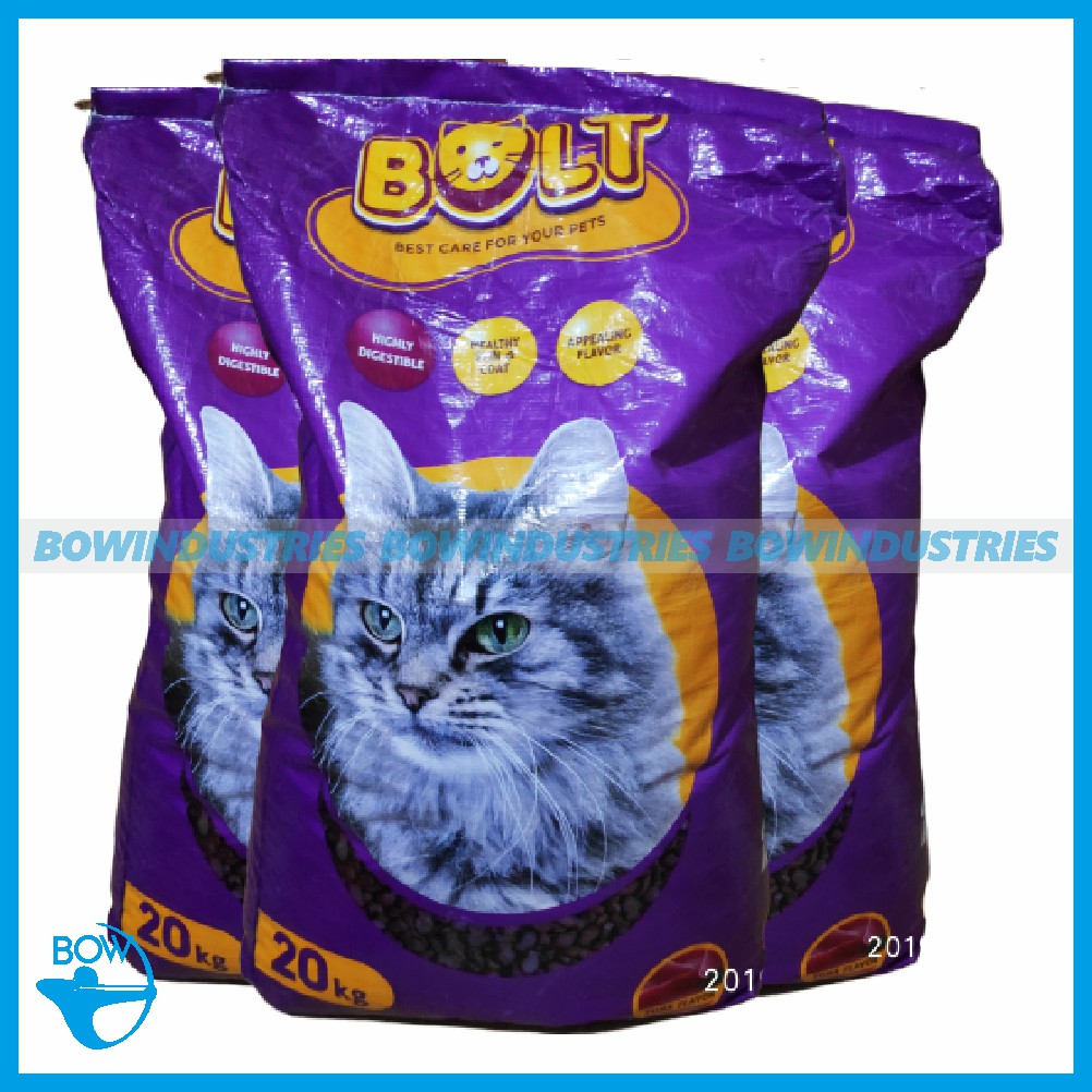 BOLT Makanan Pakan Kucing Cat Food BOLT 20 Kg Rasa Tuna Bentuk Ikan