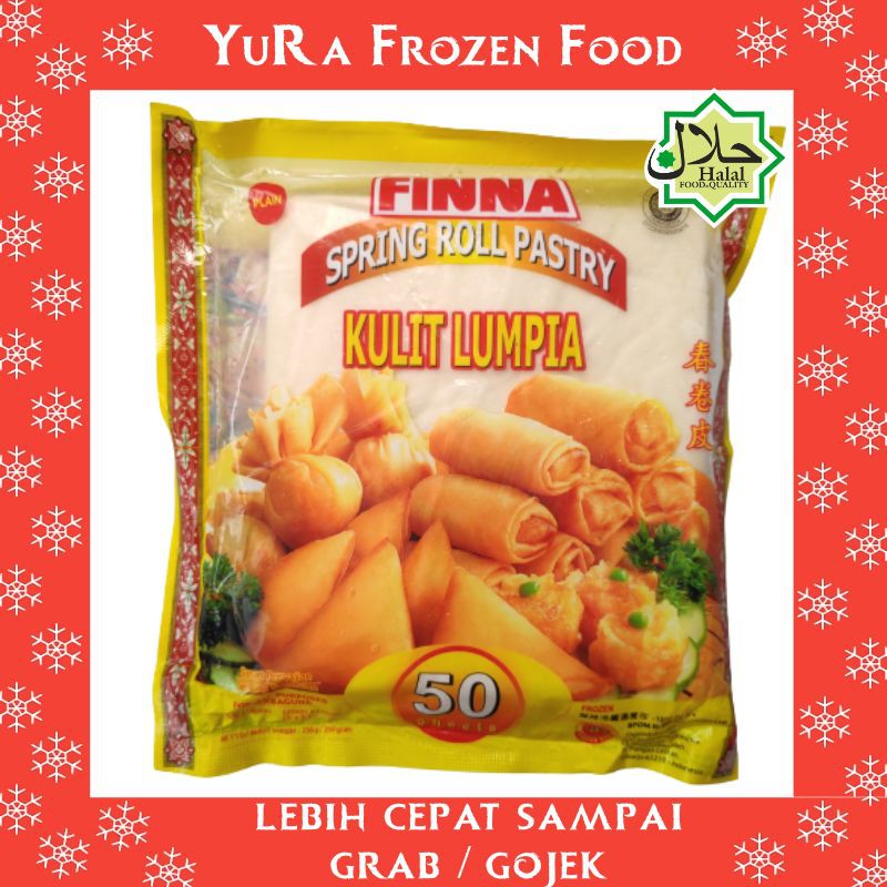 

FINNA Kulit Lumpia Spring Roll Pastry 50 Lembar 12,5 x 12,5 cm